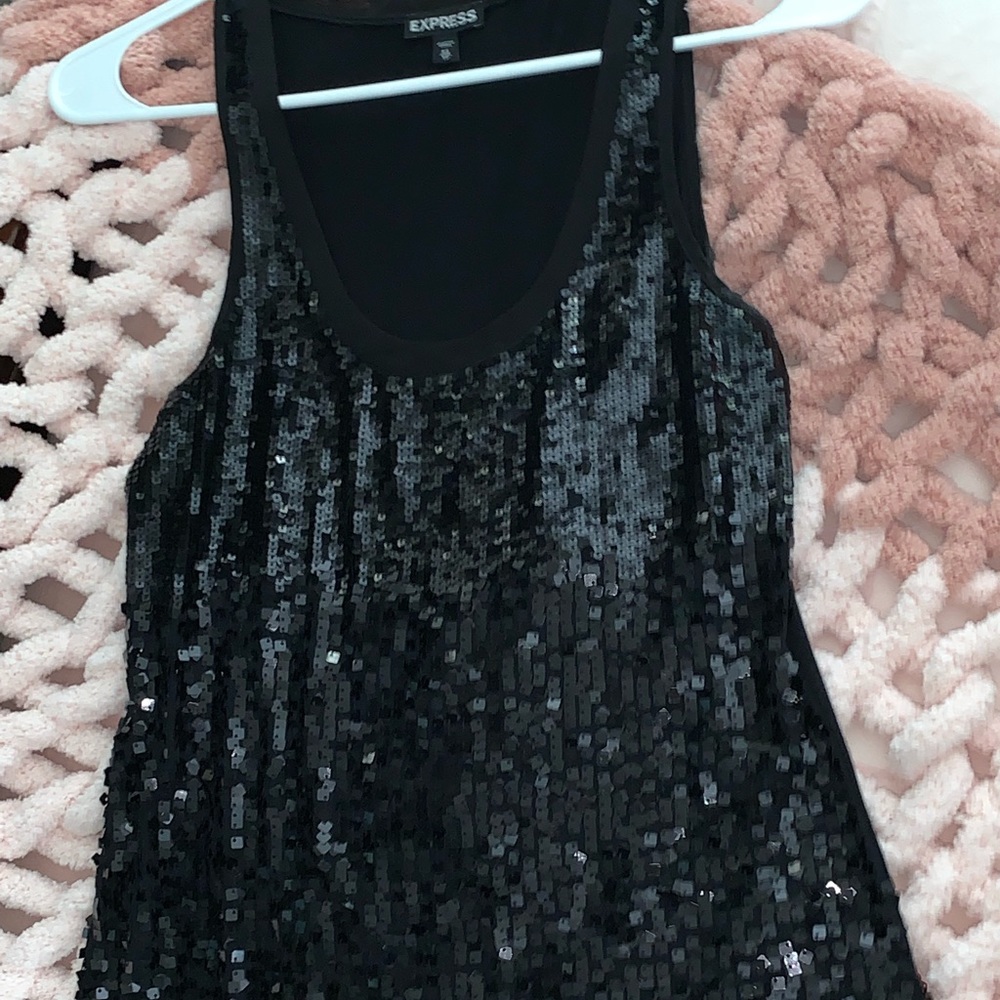 🌸EXPRESS DRESSY BLACK TANK TOP XS🌸